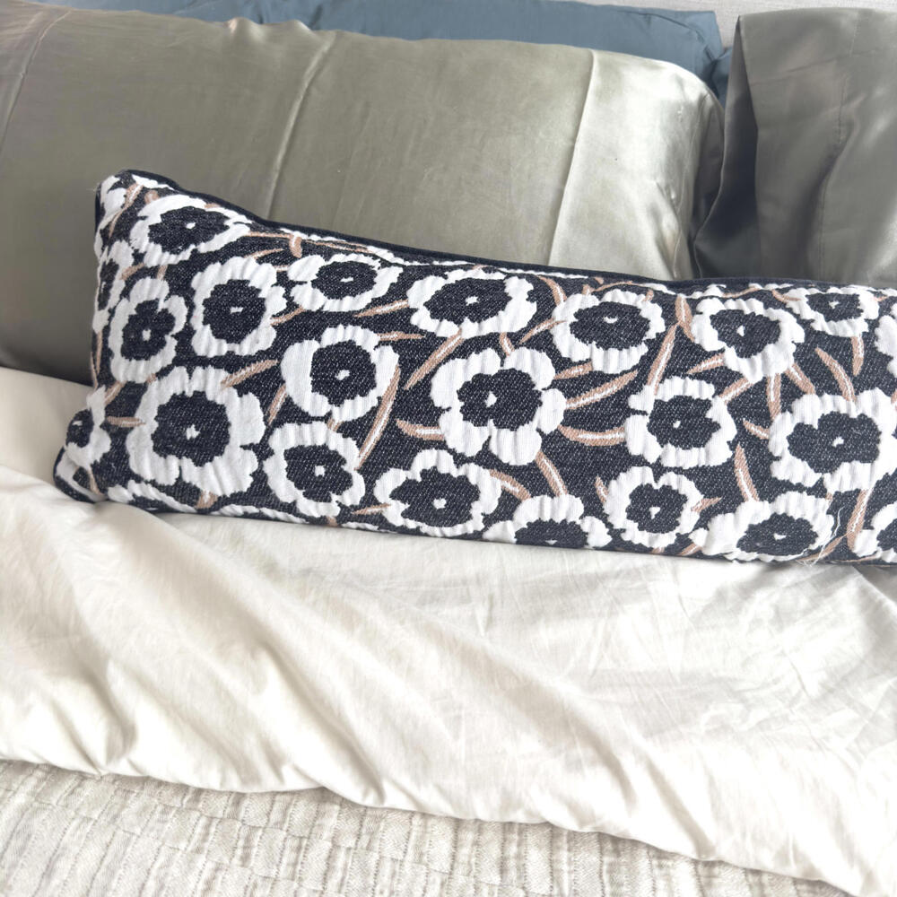 Neutral Poppy 12"x48" Long Lumbar Toss Pillow - DVF for Target - NWOT - Picture 3 of 8